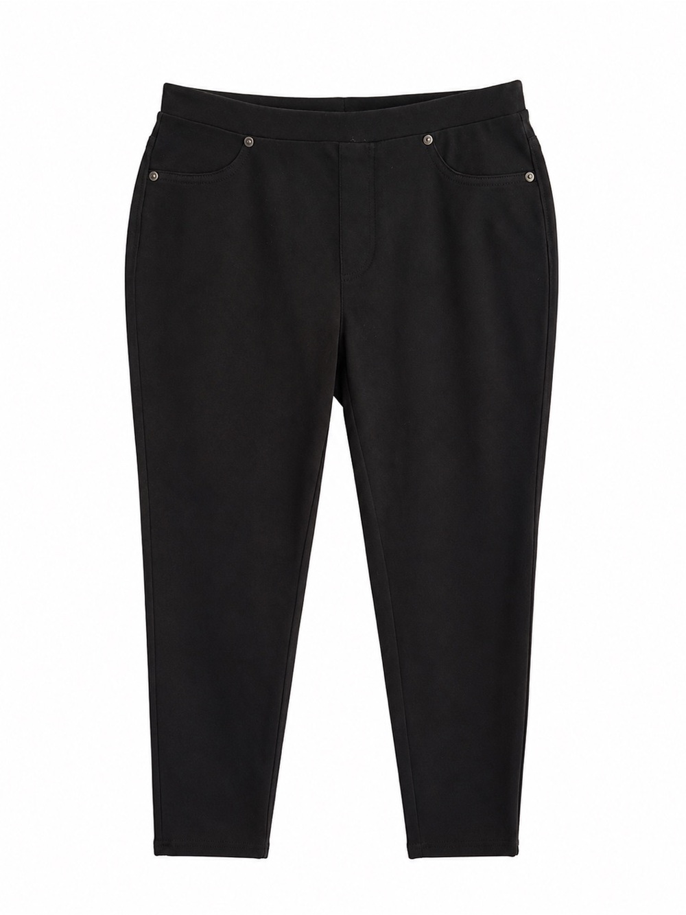 Style & Co. Black Slim Straight Ankle Pants